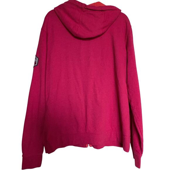 Marmot Women’s L Full Zip Hoodie Pink Fleece Jacket Outdoor Spell out Gorpcore - Picture 6 of 10